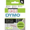 dymo 45012 polyester paska 12mm x 7m typ d1 cervena na cire s0720520