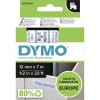 dymo 45014 polyester paska 12mm x 7m typ d1 bila na modre s0720540
