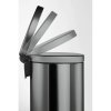 durable 3412 antracitovy naslapny odpadkovy kos kulaty obsah 20 litru s pedalem