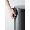 durable 3412 antracitovy naslapny odpadkovy kos kulaty obsah 20 litru s pedalem