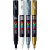 posca sada akrylovych popisovacu tenky hrot 1 mm set 4 ks uni pc 1m