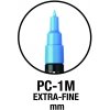 posca sada akrylovych popisovacu tenky hrot 1 mm set 4 ks uni pc 1m