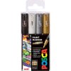 posca sada akrylovych popisovacu tenky hrot 1 mm set 4 ks uni pc 1m