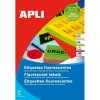 etikety apli kulate fluorescentni cervene barevne prumer 60 mm 240 etiket