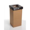 recobin kartonovy kos na trideny odpad trash recyklovany cerna 60 l