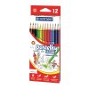 Barevné pastelky, 12 barev, šestihranné, Centropen