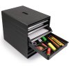 durable idealbox plus ulozny box se 7 prihradkami antracitovy