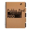 pukka kraft project book a4 krouzkovy sesit linkovany 100 listu