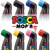 posca mop r pcm 22 velkoformatovy popisovac s penovym kulatym hrotem stopa 3 19 mm zelena