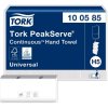 tork peakserve 552550 bily plastovy zasobnik pro navazujici papirove rucniky system h5
