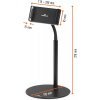 durable 8941 stolni drzak telefonu tabletu twist table s flexibilnim ramenem a kulovym kloubem