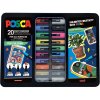 akrylovy popisovac posca sada pop mix 20 ks v kovovem boxu vc navodu