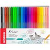 kores popisovac k liner 04 mm sada 24 barev v plastovem pouzdru