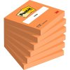 3m post it sticky pink samolepici blocky oranzove rozmer 76x76 mm 6x100 listku