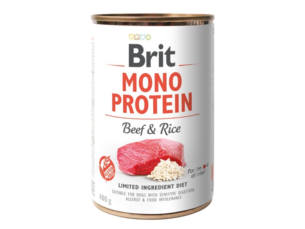 5436 brit mono protein beef rice 400g