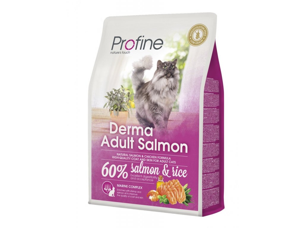 4395 1 profine cat derma adult salmon 2kg