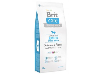 3558 brit care grain free junior large breed salmon potato 12kg