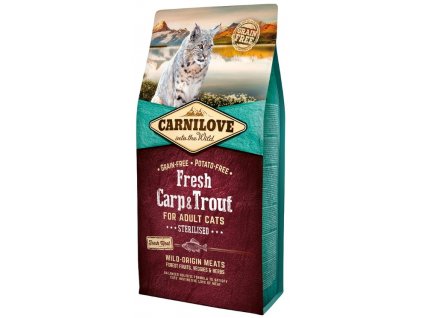 5226 carnilove cat fresh carp trout sterilized 6kg