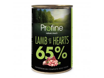 Profine Dog tins 65 lamb hearts