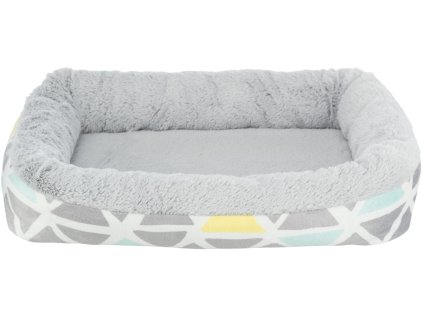 TRIXIE Hebký plyšový pelíšek pro hlodavce, 38 x 6 x 25 cm, barevná/šedá