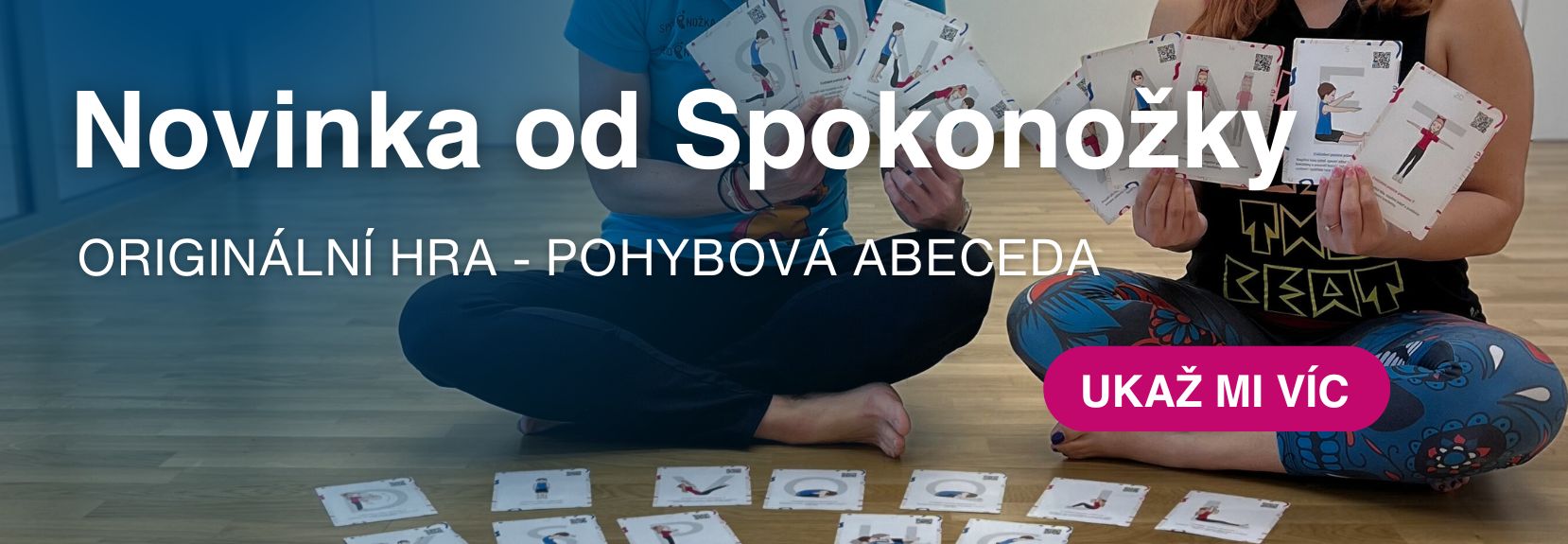 Pohybová abeceda - pohybová hra od Spokonožka