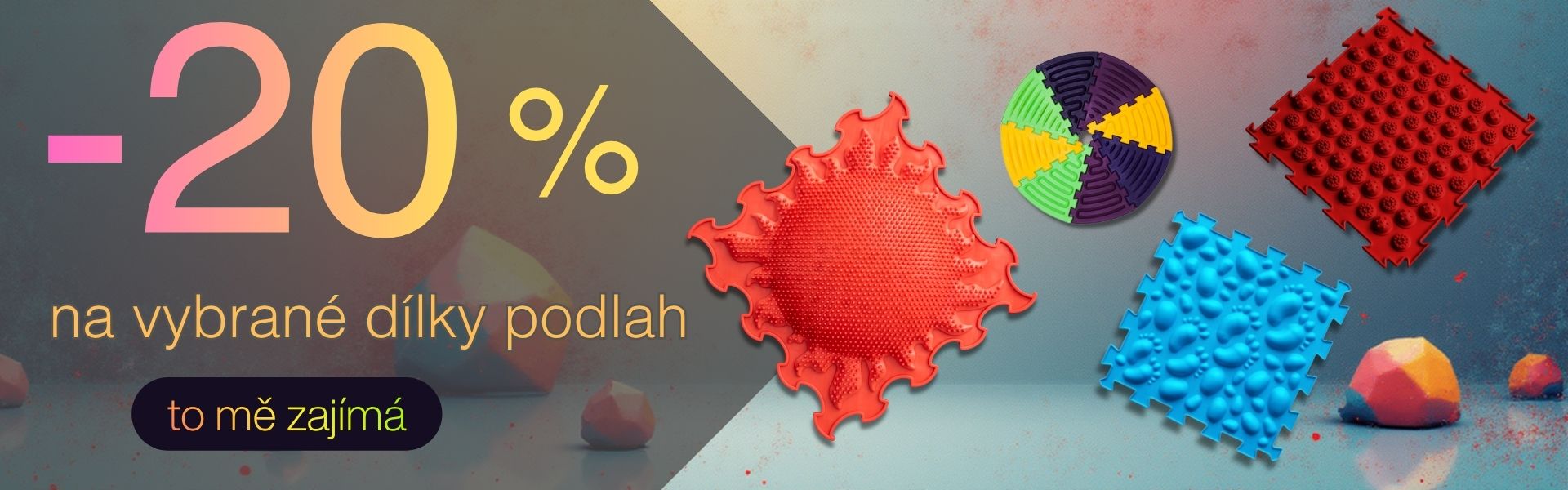 20% sleva na vybrané dílky ortopedických podlah