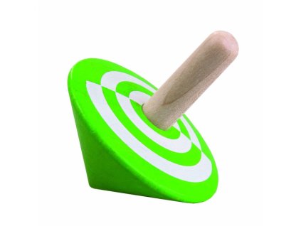 Detoa -dřevěná  Káča zelená 5,5 cm