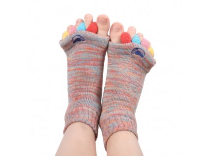 Happy Feet Adjustační ponožky KIDS MULTICOLOR