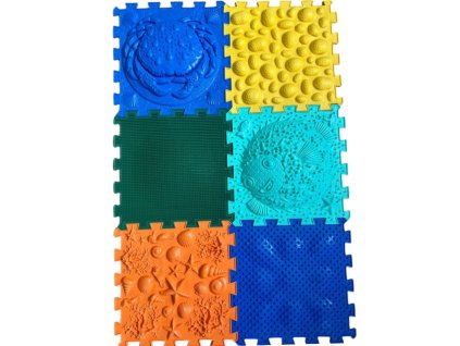 Ortho Puzzle - set ortopedických podlah Mořský svět 6 ks