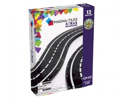 MAGNA TILES - Magnetická stavebnice Xtras Roads 12ks