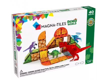 MAGNA TILES - Magnetická stavebnice Dino 40ks