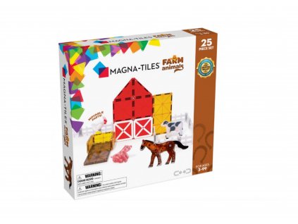 MAGNA TILES - Magnetická stavebnice Farma 25ks