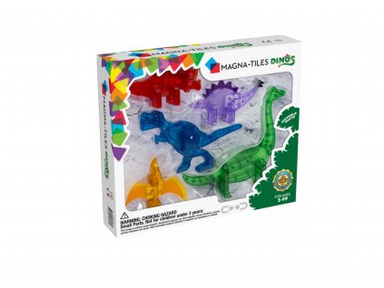 MAGNA TILES - Magnetická stavebnice Dino 5ks