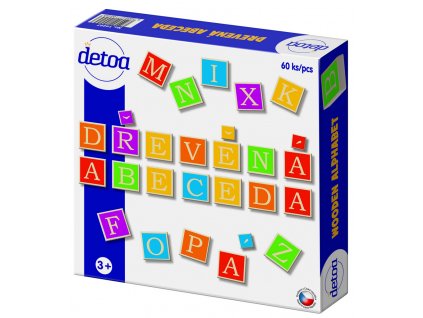 Detoa - Dřevěná abeceda 60 ks