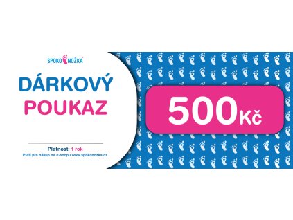 Spokonozka Online Darkovy Poukaz 500