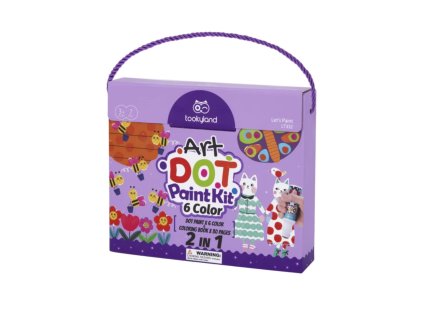 Tookyland - Omyvatelné barvy v tubě s omalovánkami 6 ks