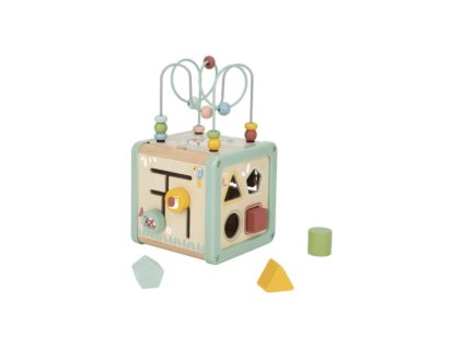 Tooky Toy - Kostka s aktivitami Pastelová louka