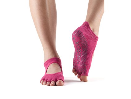 ToeSox - Half Toe Bellarina Grip - Raspberry