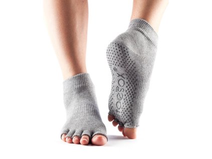 ToeSox - Half Toe Ankle Grip - Heather grey