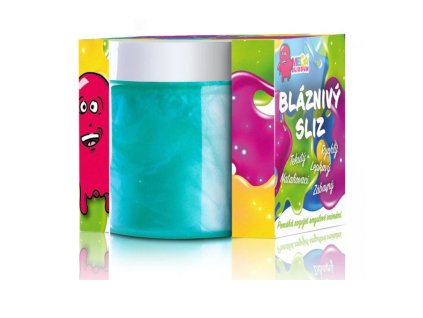Megamánie - Megaslizoun bláznivý sliz tyrkysový s perletí 125 ml