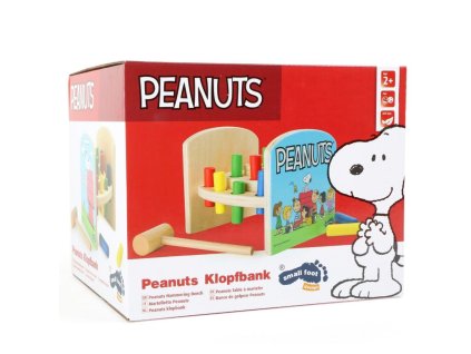 Small Foot - Dřevěná zatloukačka Peanuts