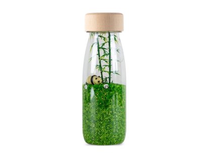 Petit Boum - Senzorická zvuková láhev Panda 250 ml