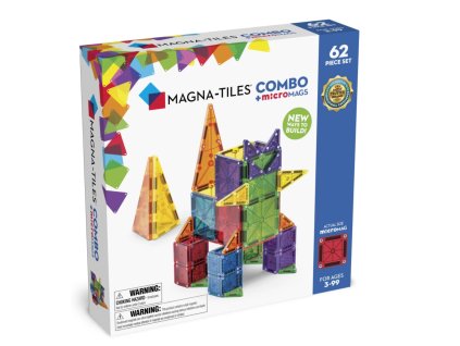 Magna Tiles - Magnetická stavebnice Combo 62 ks