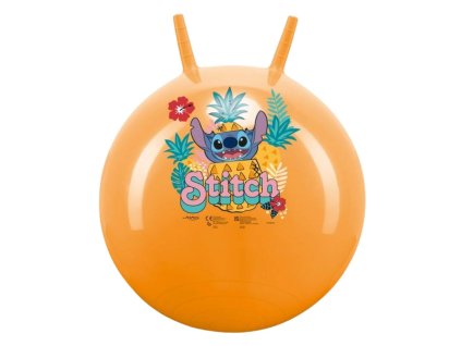 John - Skákací míč Stich 45-50cm oranžový