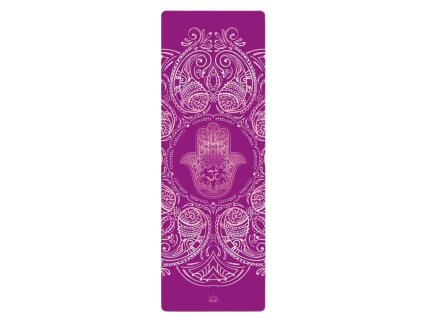 Yoggys - Cestovní podložka na jógu HAMSA PURPLE
