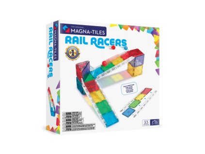 Magna Tiles - Magnetická stavebnice Rail Racers 30 ks