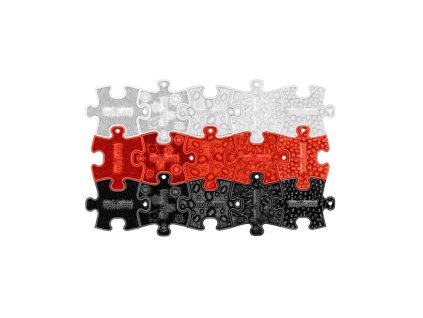 Muffik - set nano puzzlíků - Černá na Bílé 15 ks