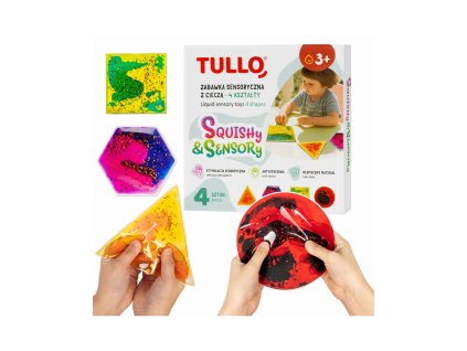 Tullo - Senzorická hračka s tekutou výplní 4 ks