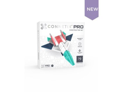 Connetix Tiles Pro - Magnetická stavebnice Constructor Set 70 ks