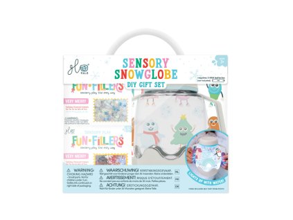 Glo Pals - Sada: senzorická láhev s kouzelnými doplňky a samolepkami